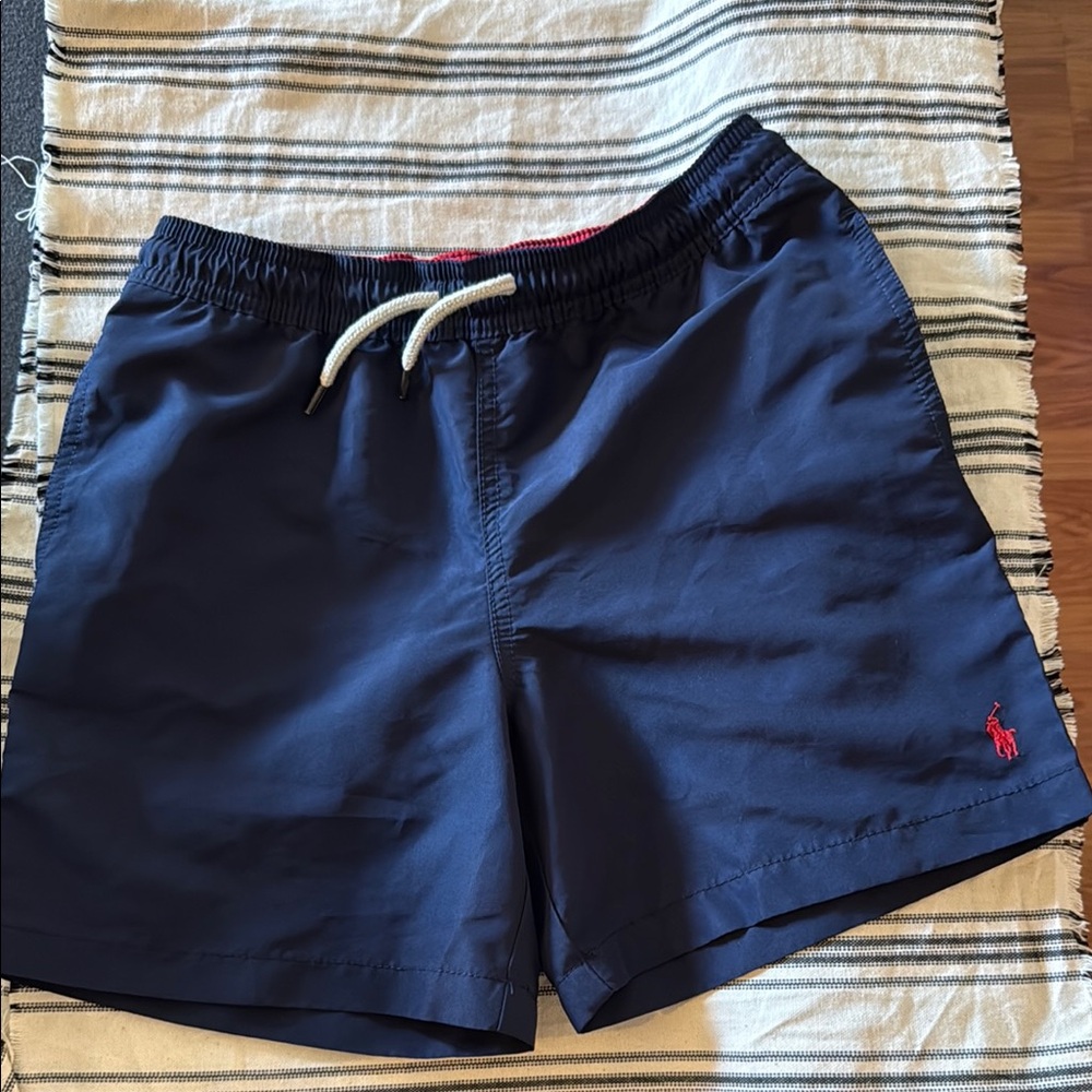 Boys Polo by Ralph Lauren Blue Swim Trunks Classic Design